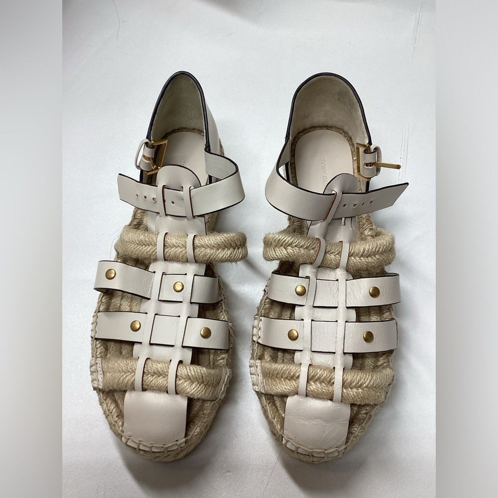 Tory Burch Fisherman Platform‎ Espadrille Sandal Size 10.5 - Picture 4 of 16